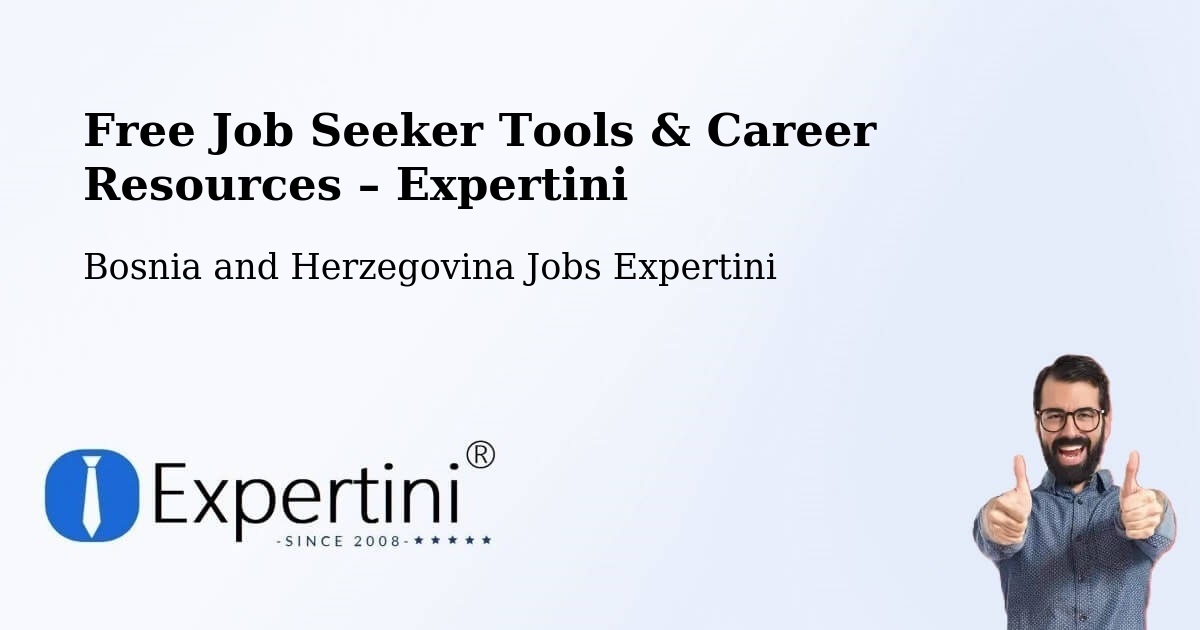Free Job Seeker Tools & Career Resources – Radišići - Radišići, Bosnia and Herzegovina Jobs Expertini